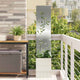 VidaXL protección visual para jardín flores plata 32 x 32 x 150 cm