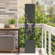 Vidaxl tuin privacy screen zwart 32 x 32 x 150 cm koudgewalst staal