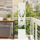 Vidaxl tuin privacy screen wit 32 x 32 x 150 cm koudgewalst staal