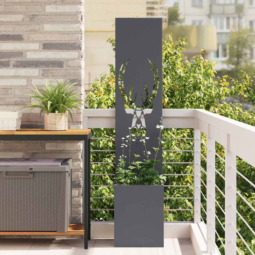 Vidaxl tuin privacy screen dierenprint antraciet 32 x 32 x 150 cm