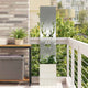 VidaXL protección visual de jardín estampado animal plateado 32 x 32 x 150 cm