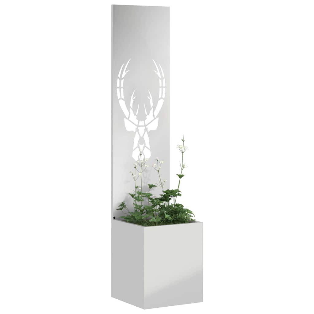 VidaXL protección visual de jardín estampado animal plateado 32 x 32 x 150 cm