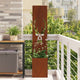 Vidaxl tuin privacy screen dierenprint roestig 32 x 140 cm cortenstaal