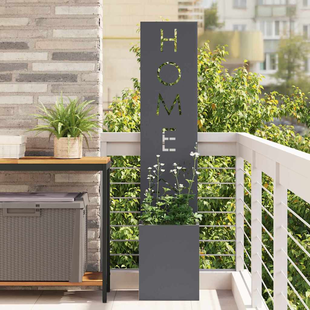 VidaXL paravento da giardino traforato antracite 32 x 32 x 150 cm