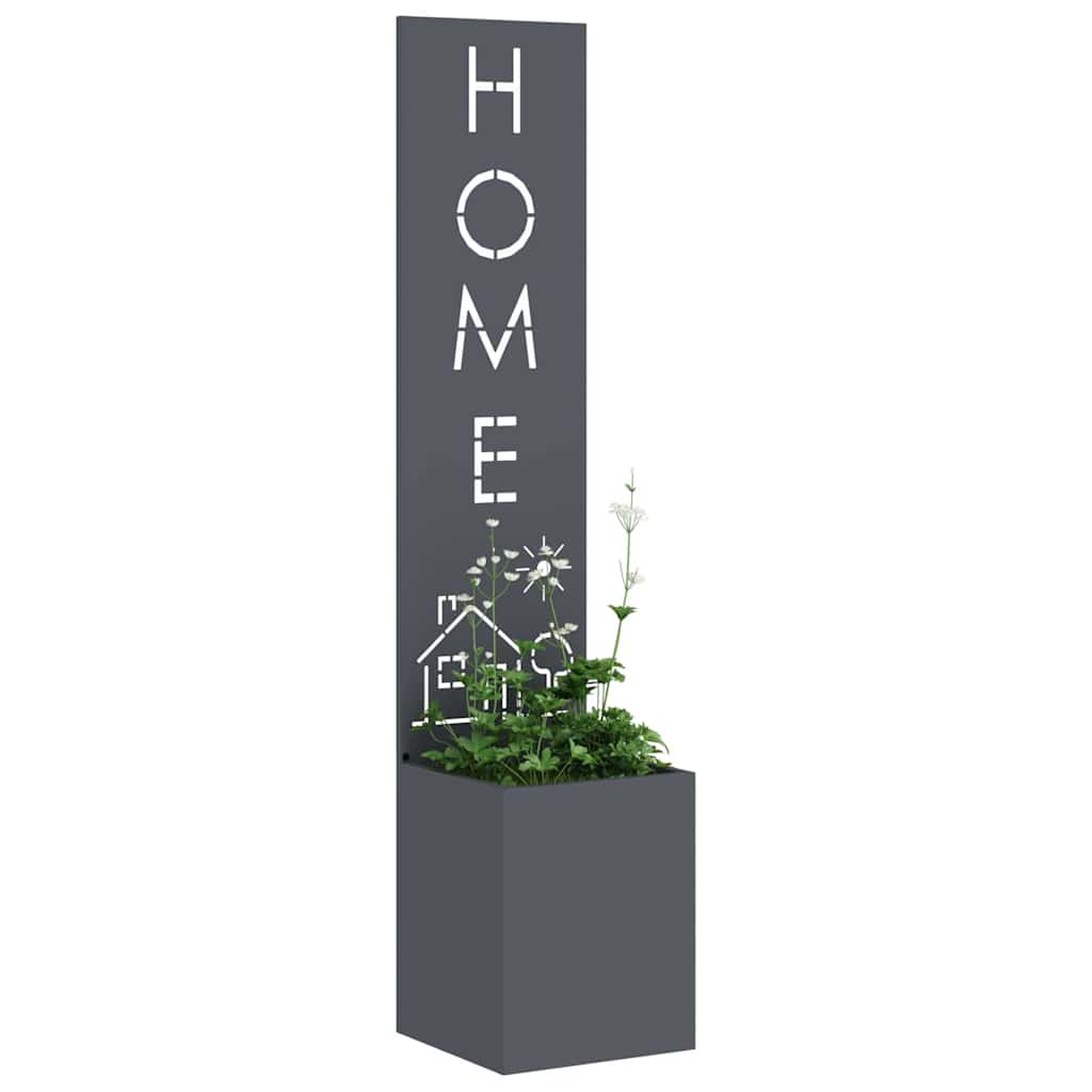 VidaXL paravento da giardino traforato antracite 32 x 32 x 150 cm