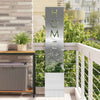 VidaXL paravento da giardino argento 32 x 32 x 150 cm in acciaio inossidabile