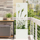 Vidaxl tuin privacy screen fretwerk wit 50 x 140 cm koudgewalst staal