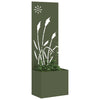 Vidaxl tuin privacy screen olijfgroen 50 x 140 cm koudgewalst staal