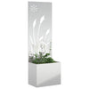 Vidaxxl paravento da giardino argento 50 x 140 cm in acciaio zincato
