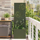 Vidaxl tuin privacy screen olijfgroen 50 x 140 cm koudgewalst staal