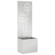 VidaXL protección visual para jardín flores plata 50 x 32 x 150 cm