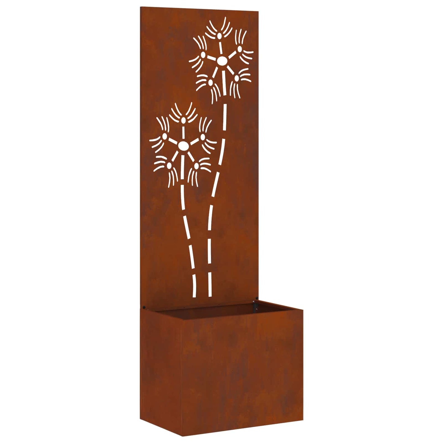Vidaxl mampara de privacidad para jardín oxidado 50 x 32 x 150 cm acero corten