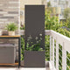 Vidaxl tuin privacy screen zwart 50 x 140 cm koudgewalst staal