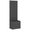 Vidaxl tuin privacy screen zwart 50 x 140 cm koudgewalst staal