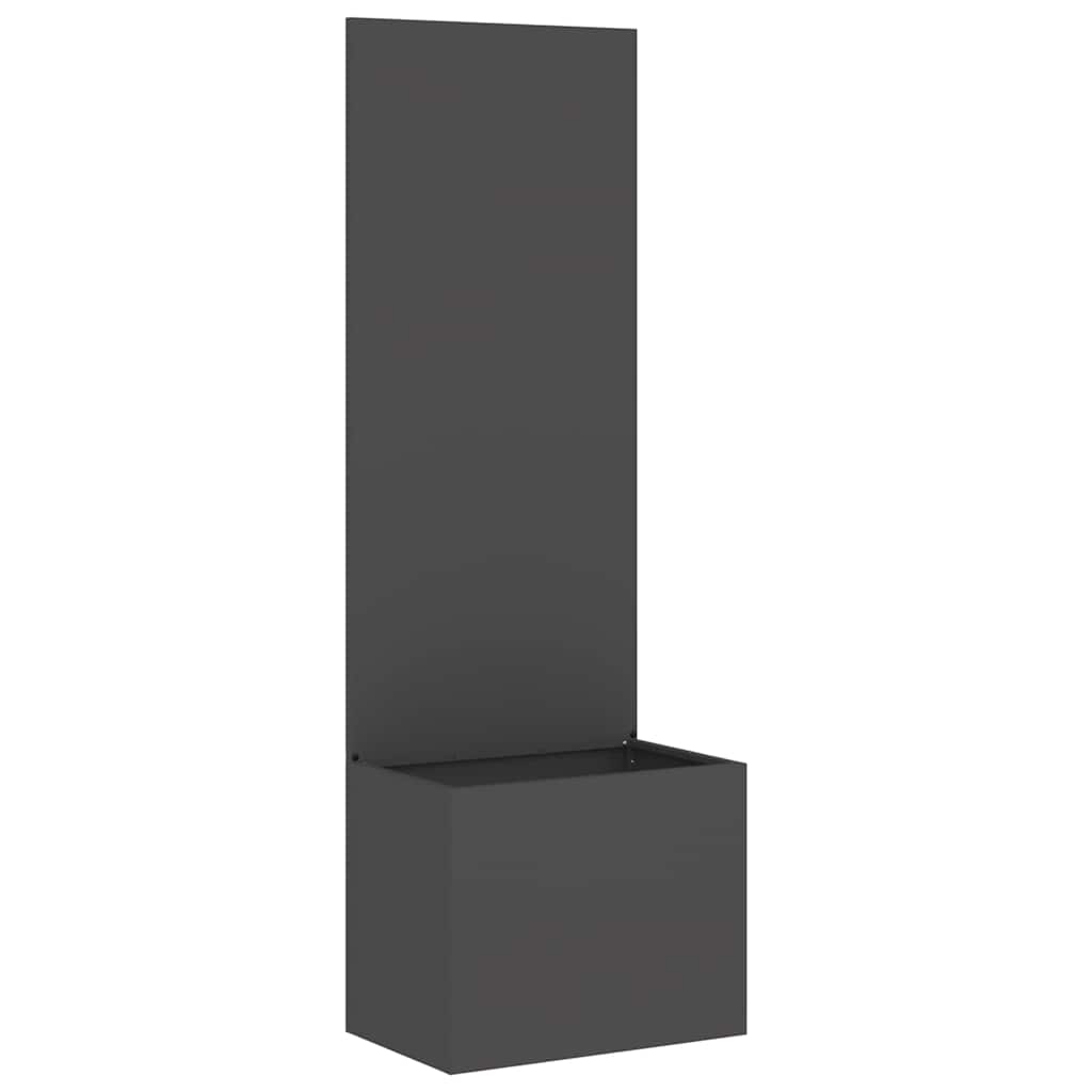 Vidaxl tuin privacy screen zwart 50 x 140 cm koudgewalst staal