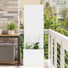VidaXL schermo privacy da giardino bianco 50 x 32 x 150 cm in acciaio laminato a freddo