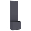 Vidaxl tuin privacy screen antraciet 50 x 140 cm koudgewalst staal