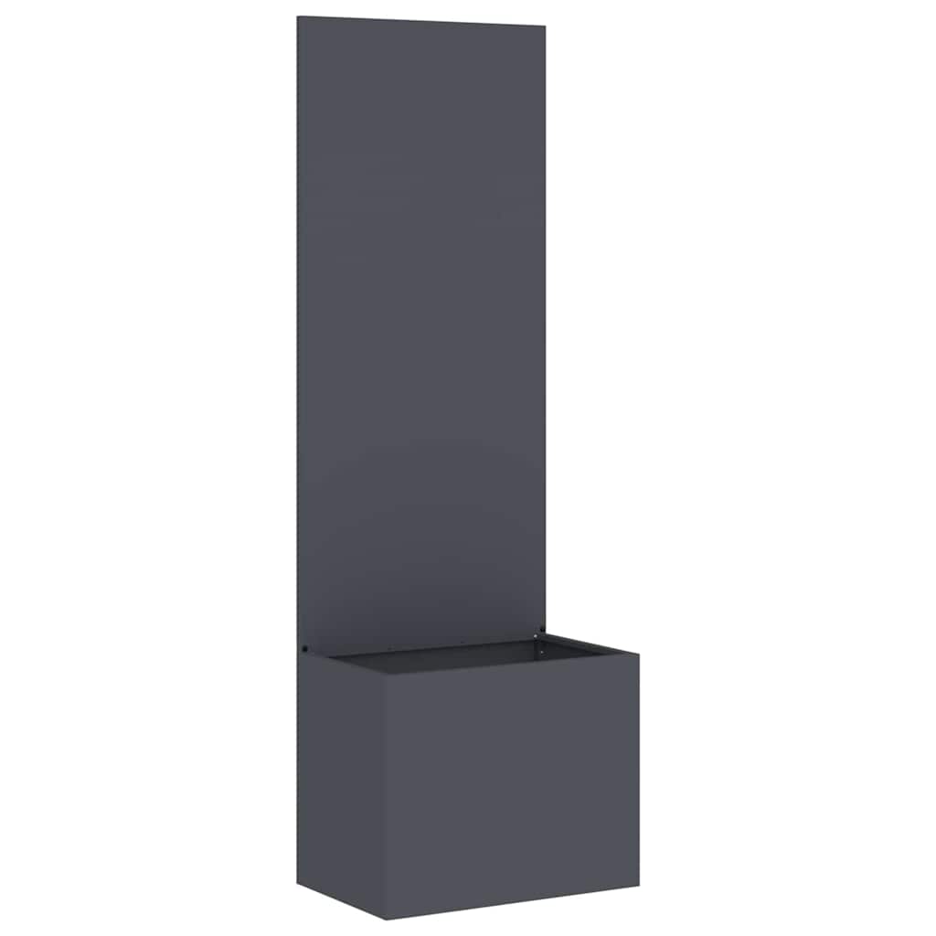 Vidaxl tuin privacy screen antraciet 50 x 140 cm koudgewalst staal
