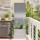VidaXL protección visual para jardín plata 50 x 32 x 150 cm acero inoxidable