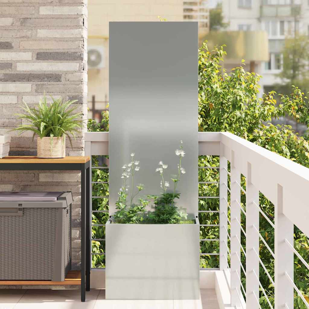 VidaXL paravento da giardino traforato argento 50 x 32 x 150 cm