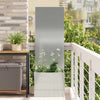 VidaXL paravento da giardino traforato argento 50 x 32 x 150 cm