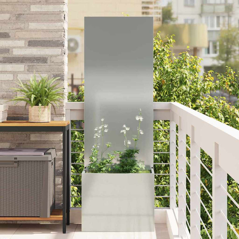 VidaXL paravento da giardino traforato argento 50 x 32 x 150 cm