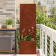 Vidaxl tuin privacy screen roestig 50 x 32 x 150 cm cortenstaal