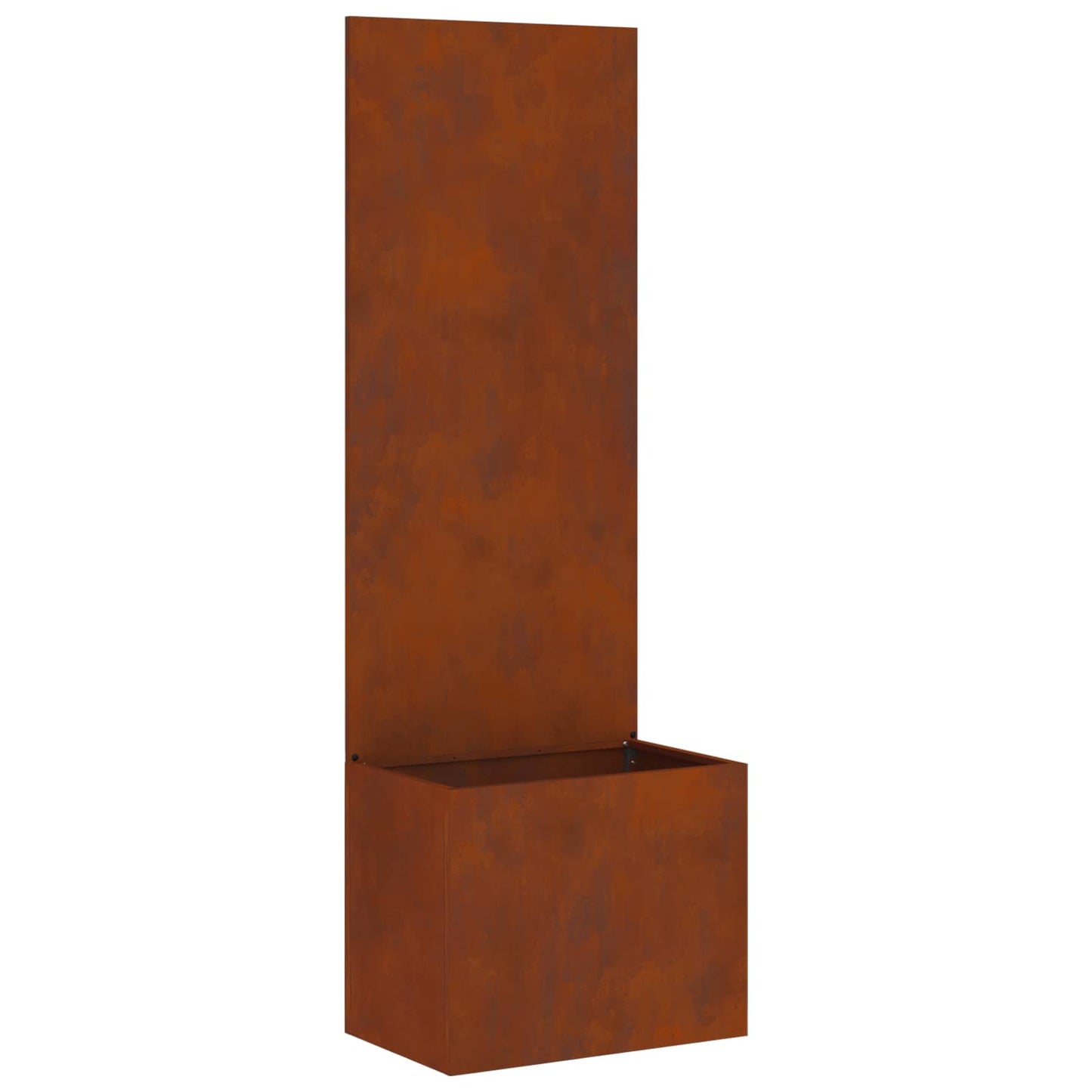 Vidaxl paravento da giardino in acciaio corten arrugginito 50 x 32 x 150 cm