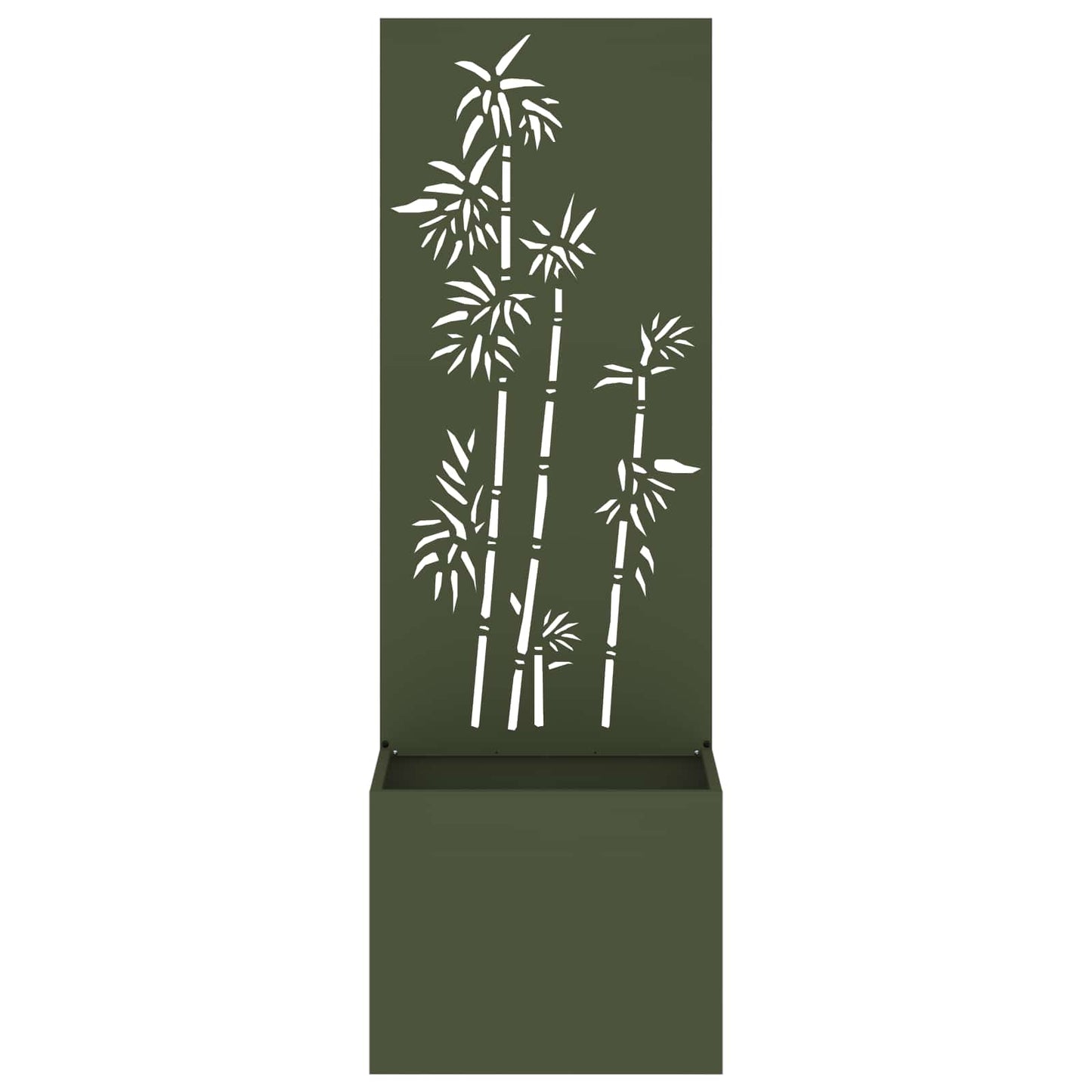 Vidaxl tuin privacy screen olijfgroen 50 x 140 cm koudgewalst staal