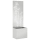Vidaxxl protección visual para jardín plata 50 x 140 cm acero galvanizado