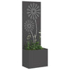 Vidaxl tuin privacy screen zwart 50 x 140 cm koudgewalst staal