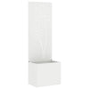 Vidaxl tuin privacy screen fretwerk wit 50 x 140 cm koudgewalst staal