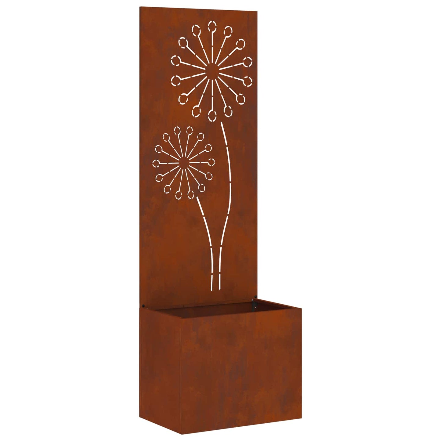 Vidaxxl paravento da giardino traforato arrugginito 50 x 140 cm in acciaio corten