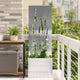 VidaXL protección visual para jardín calado plateado 50 x 140 cm acero inoxidable