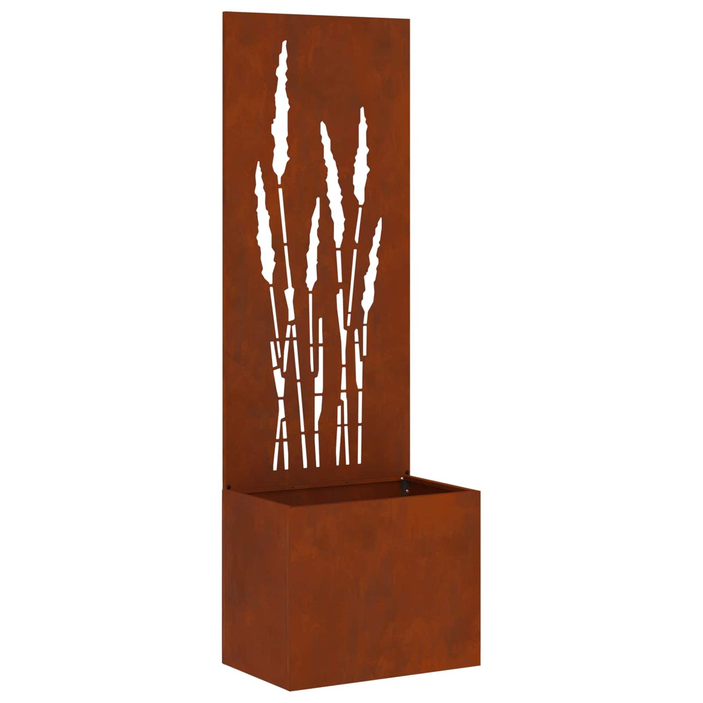 Vidaxxl protección visual para jardín calado oxidado 50 x 140 cm acero corten