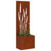 Vidaxxl protección visual para jardín calado oxidado 50 x 140 cm acero corten