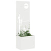 Vidaxl tuin privacy screen fretwerk wit 50 x 140 cm koudgewalst staal