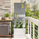 VidaXL protección visual para jardín calado plateado 50 x 140 cm acero inoxidable
