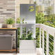 VidaXL paravento da giardino traforato argento 50 x 32 x 150 cm
