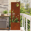 Vidaxl tuin privacy screen roestig 50 x 32 x 150 cm cortenstaal