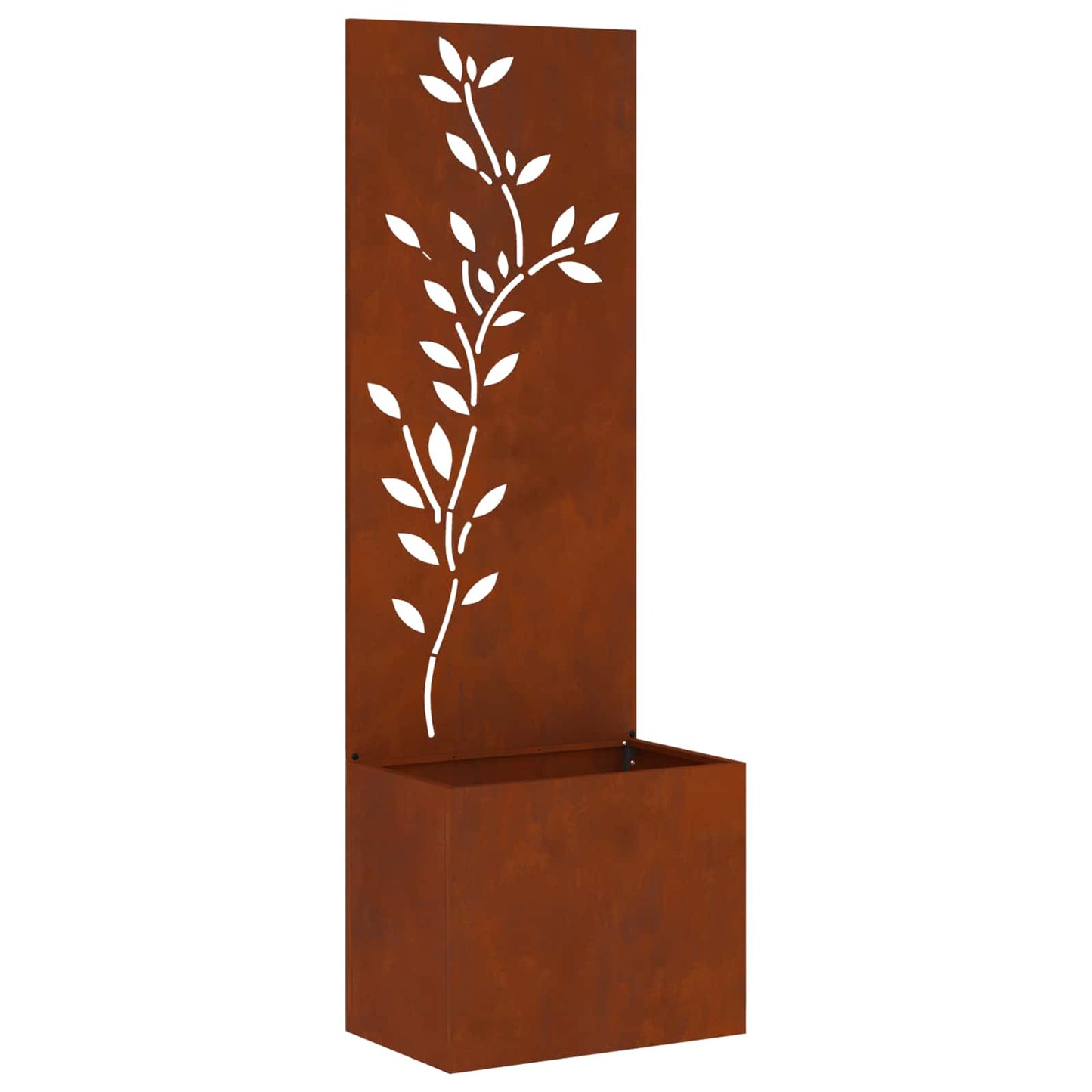Vidaxxl protección visual para jardín flores oxidado 50 x 140 cm acero corten