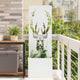 Vidaxl tuin privacy screen wit 50 x 140 cm koudgewalst staal