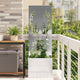 VidaXL protección visual para jardín plata 50 x 140 cm acero inoxidable