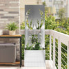 Vidaxl tuin privacy screen zilver 50 x 140 cm gegalvaniseerd staal