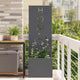 Vidaxl tuin privacy screen antraciet 50 x 140 cm koudgewalst staal