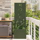 Vidaxl tuin privacy screen olijfgroen 50 x 140 cm koudgewalst staal