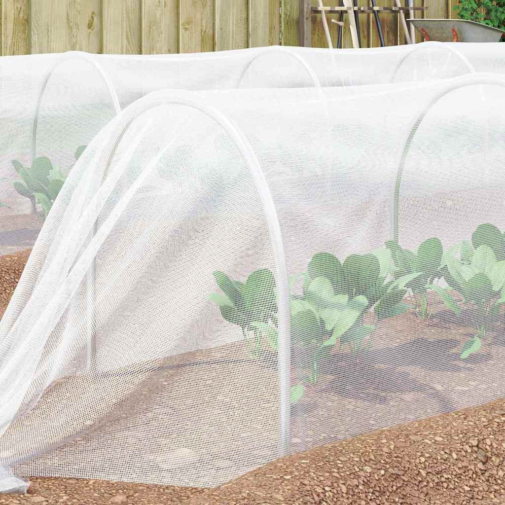 Vidaxl insecten net wit 2 x 5 m polyetheen