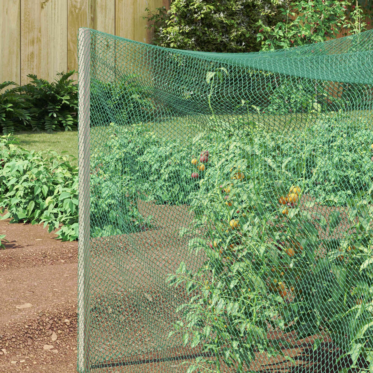 Vidaxl vogel beschermnet groen 4 x 25 m polyetheen