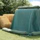 Vidaxl siloafdekking groen 8 x 5 m hdpe