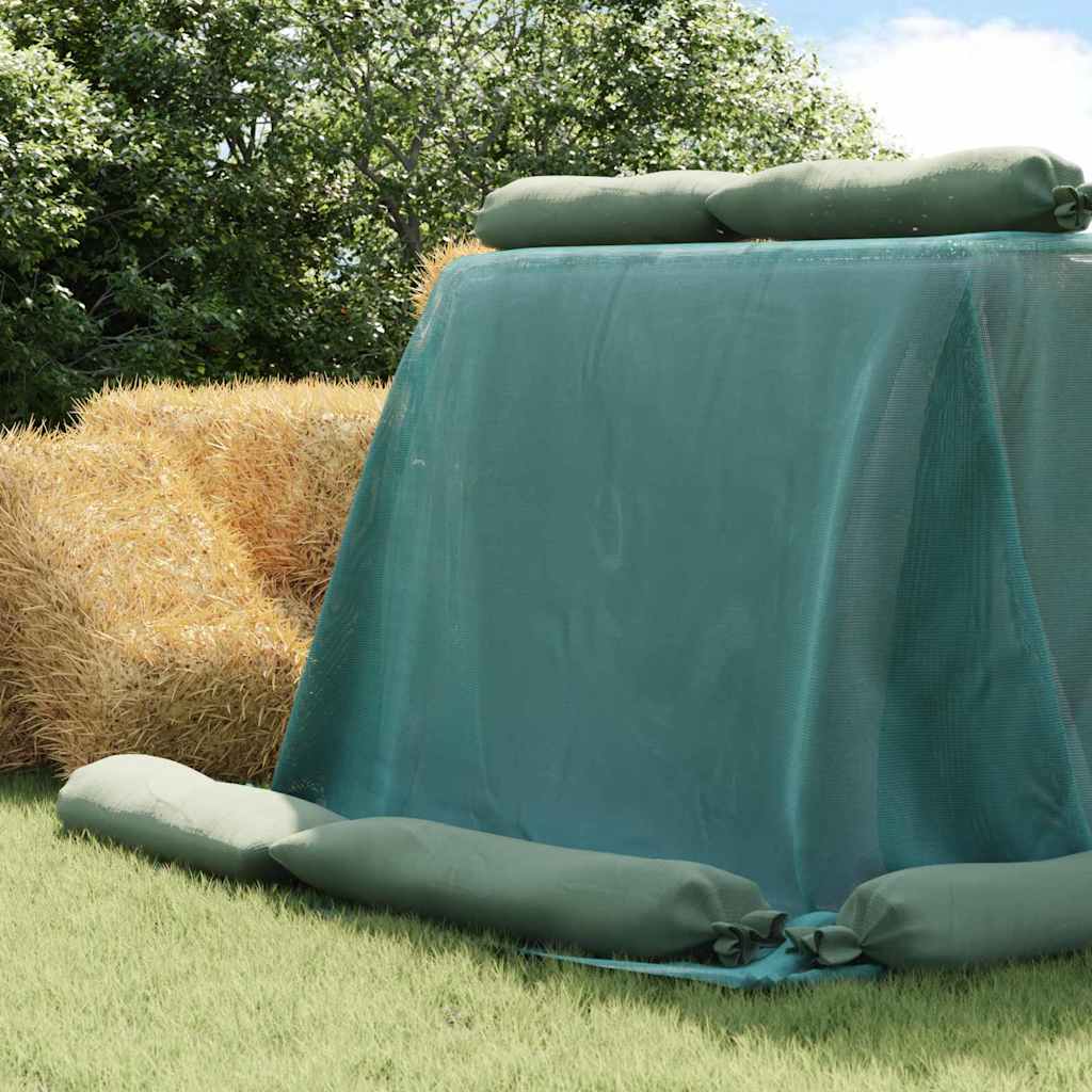 Vidaxl siloafdekking groen 24 x 5 m hdpe